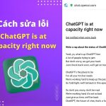 Cách sửa lỗi ChatGPT is at capacity right now