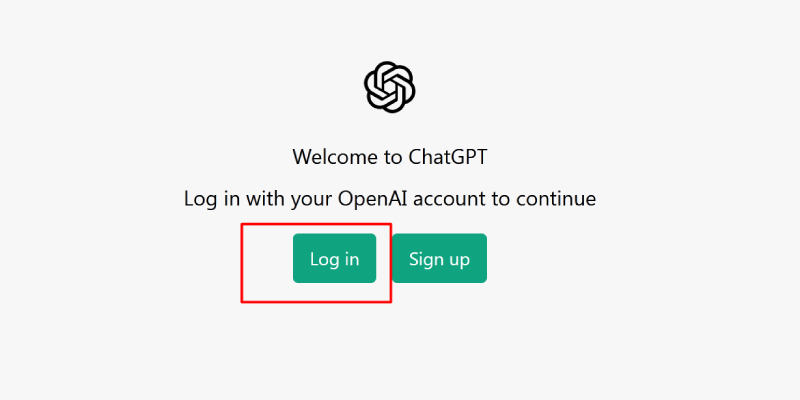 Đăng nhập lại vào ChatGPT để xử lý lỗi