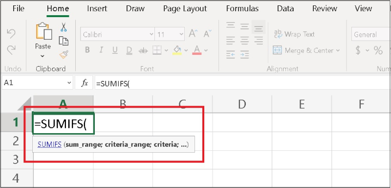 Công thức hàm SUMIFS trong Excel