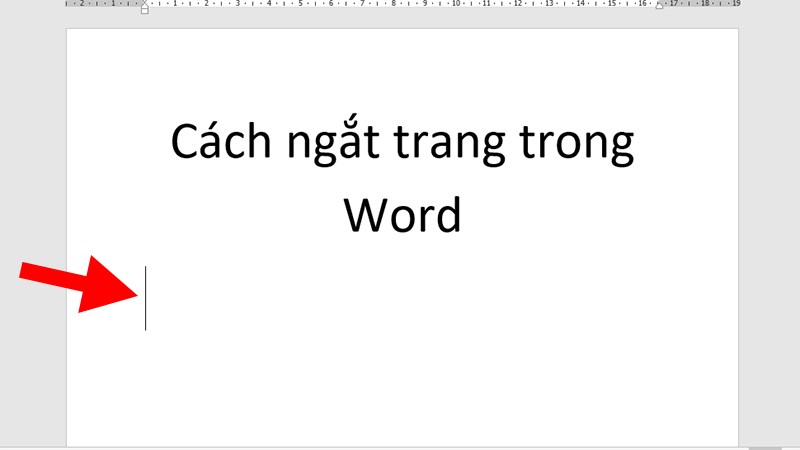 Soạn thảo văn bản đến khi xuống dòng trống