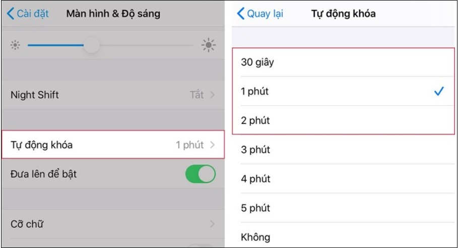 Giảm độ sáng màn hình đến mức thấp để tiết kiệm pin cho iPhone của bạn