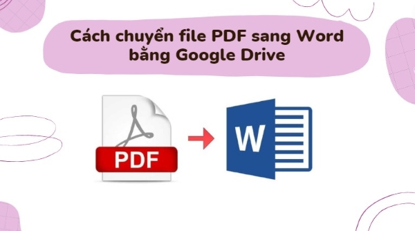 chuyển file pdf sang word bằng google drive