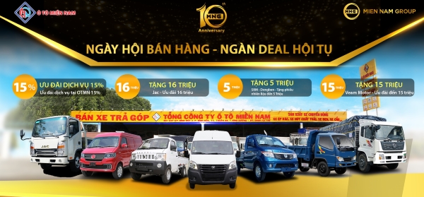 Đại lý các loại xe tải miền Nam